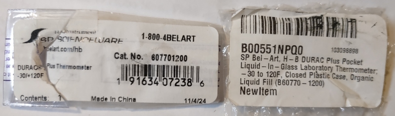 F-Thermometer Label